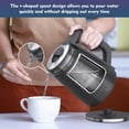 thumbnail image 3 of Electric Tea Kettle for Boiling Water, Food Grade Stainless Steel Base 2.0L 1000W Electric Kettle with Auto Shut-Off and Boil-Dry Protection, Black, 3 of 14
