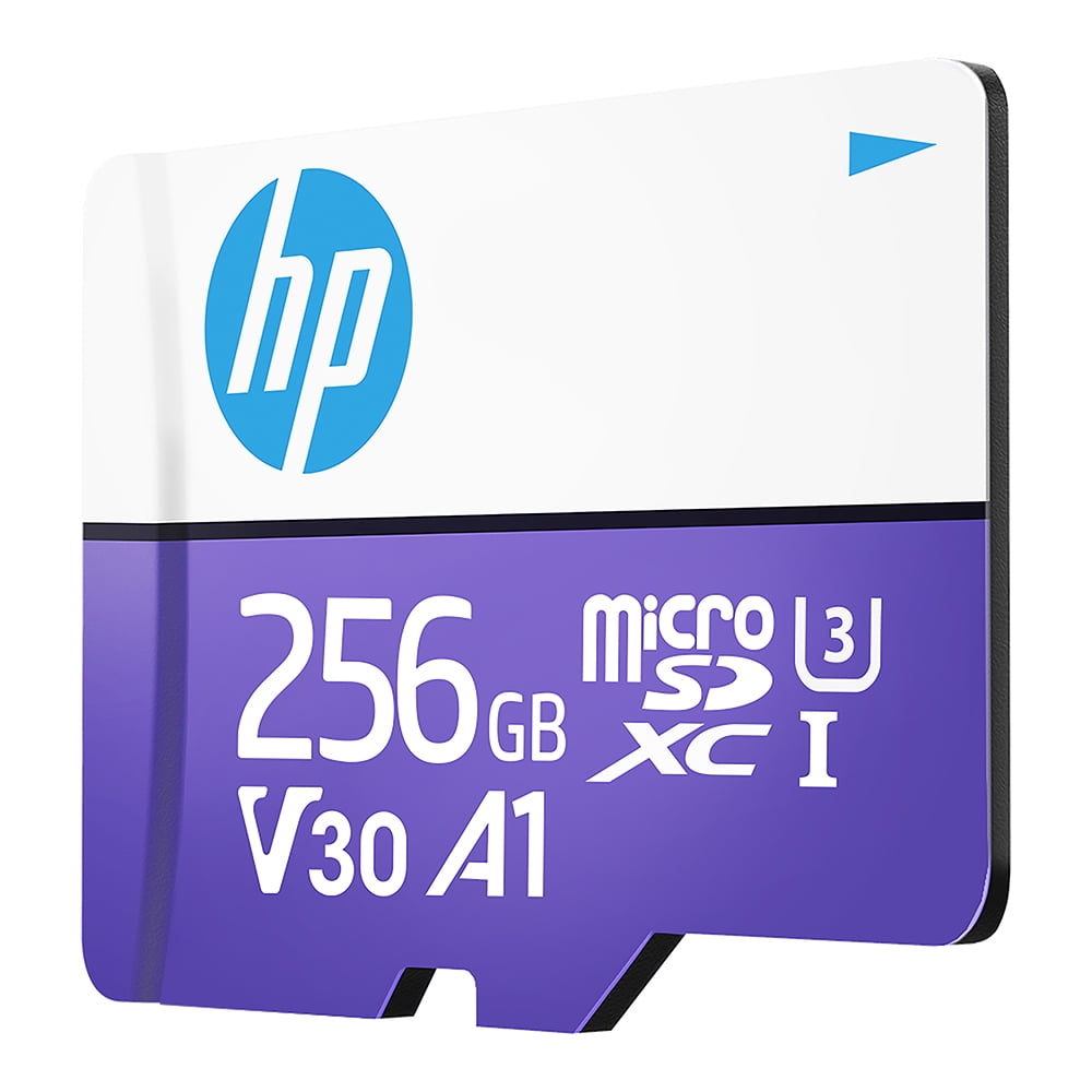 HP mx330 256GB Class 10 U3 V30 A1 microSD Flash Memory Card for Expanded On-Board Memory - 100MB/s, 4K Ultra HD, UHS-I, micro SD