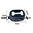 thumbnail image 2 of Bolsa para excrementos de perro jinwen con clip de mosquetón duradera bolsa de recogida para mascotas Azul profundo, 2 of 8