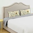 thumbnail image 3 of Yayeee Pillowcase King Size Set of 2 Satin Wrinkle Resistant Envelope Pillow Case, Floral Birds Pattern, 3 of 8