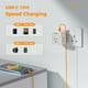 thumbnail image 3 of Adaptador de viaje TESSAN universal 6 en 1 con 3 salidas USB y 3 salidas AC, 3 of 8