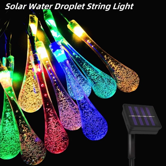 100 LED Solar String Lights, 39FT Solar Powered Outdoor String Lights, Waterproof Outdoor Decorative Lights for Garden Patio Yard Christmas Wedding Party