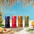 thumbnail image 4 of Ceramic Hawaiian Tiki Glasses Set of 4 (13.4 oz), 4 of 6