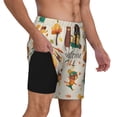 thumbnail image 3 of Picia Autumn In The Forest pattern Mens Swim Trunks with Compression Liner Stretch Beach Shorts Quick Dry with Zipper Pockets No-Chafing Board Shorts-XX-Large, 3 of 9