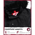 thumbnail image 5 of Canada Weather Gear Girls Winter Coat Long Length Faux Fur Puffer Ski Jacket Insulated Fleece Parka, 5 of 7