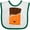 White and Green, variant on Inktastic Cute Kawaii Chocolate Candy Bar Boys or Girls Baby Bib
