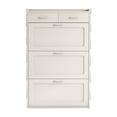 thumbnail image 3 of Solid Wood Shoe Cabinet, Three Layers, Flip Bucket Shoe Storage Cabinet, Simple and Generous for A Variety of Home Styles, 3 of 8