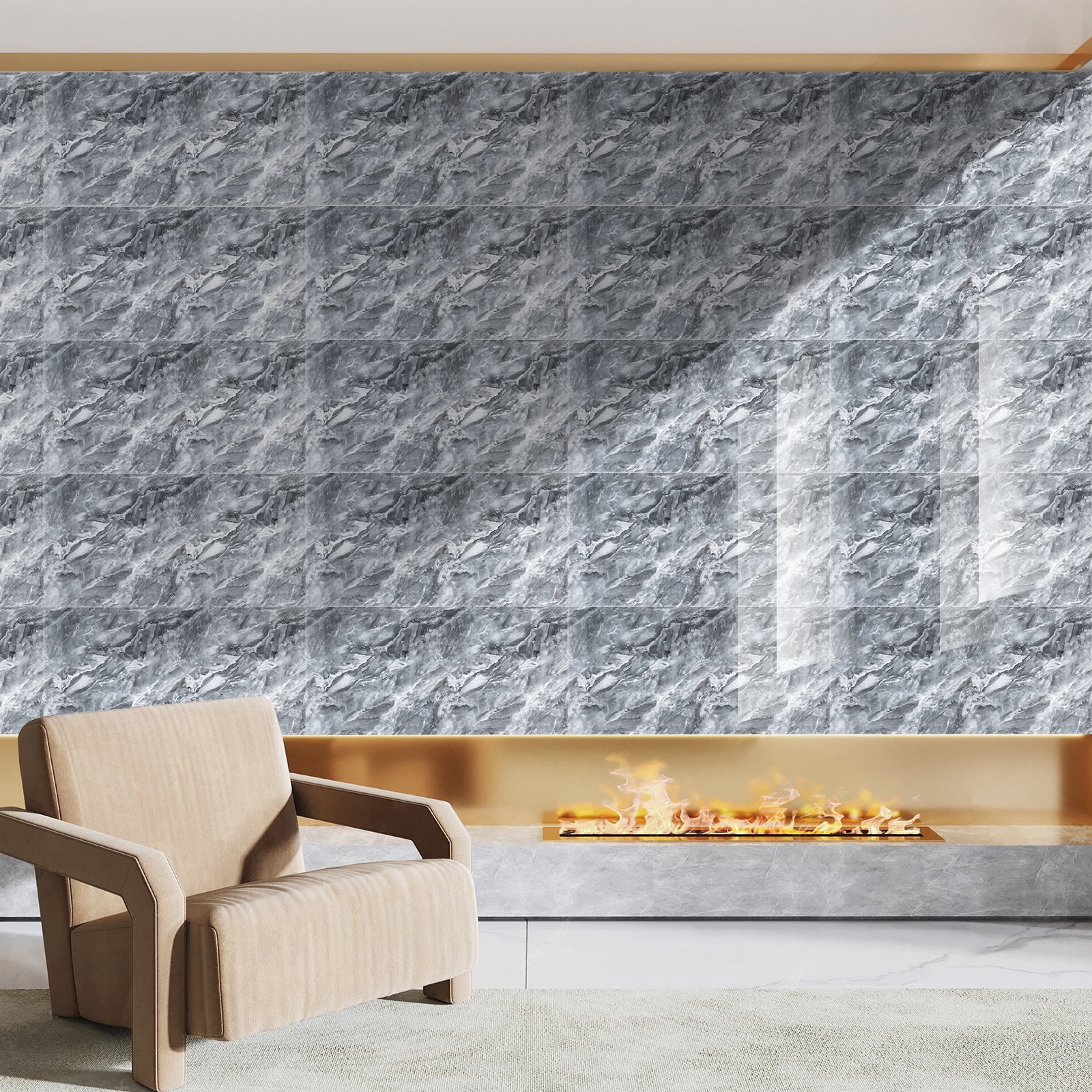 40Pcs Peel and Stick Wall Tile for Kitchen Backsplash, Bathroom-30 X 60cm