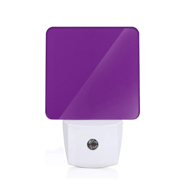 Balery Purple Luz Nocturna LED con Sensor Automático, Enchufe con Sensor Crepuscular, Luz Suave de 0.5W para Dormitorio, Pasillo, Baño-US
