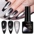 thumbnail image 2 of LILYCUTE-esmalte de uñas de Gel UV, Gel magnético de cristal negro, brillante, semipermanente, No necesita Color Base, 7ML, 2 of 4