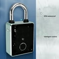thumbnail image 3 of Fingerprint Smart Padlock Lock with 2keys  Card APP Key Access Theft Proof Waterproof Keyless Entry Electronic Lock for Outdoor Fence Gate, 3 of 7