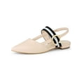 thumbnail image 1 of BLISSFUL STEP Women's Pointed Toe Slingback Pumps, 1 of 7