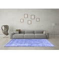 thumbnail image 3 of Ahgly Company Indoor Rectangle Medallion Blue Traditional Area Rugs, 2' x 5', 3 of 4