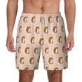 thumbnail image 3 of Uemuo Cute Squirrel Pattern Mens Swim Trunks Quick Dry Board Shorts with Mesh Lining, Stretch Beach Shorts Quick Dry No-Chafing Board Shorts-Large, 3 of 9