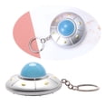 thumbnail image 2 of Creative Flying Saucer Keychain Pendant UFO Keyring with Mini LED Light for Kids, 2 of 16