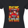 thumbnail image 4 of Inktastic Car Racing Funny Rally Women's V-Neck T-Shirt, 4 of 5