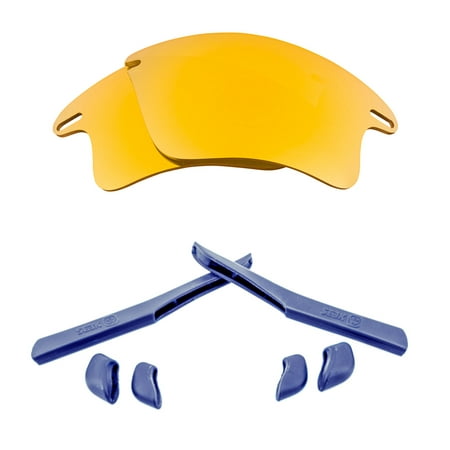 Replacement Lenses Accessories Compatible with OAKLEY FAST JACKET XL Gold & Navy