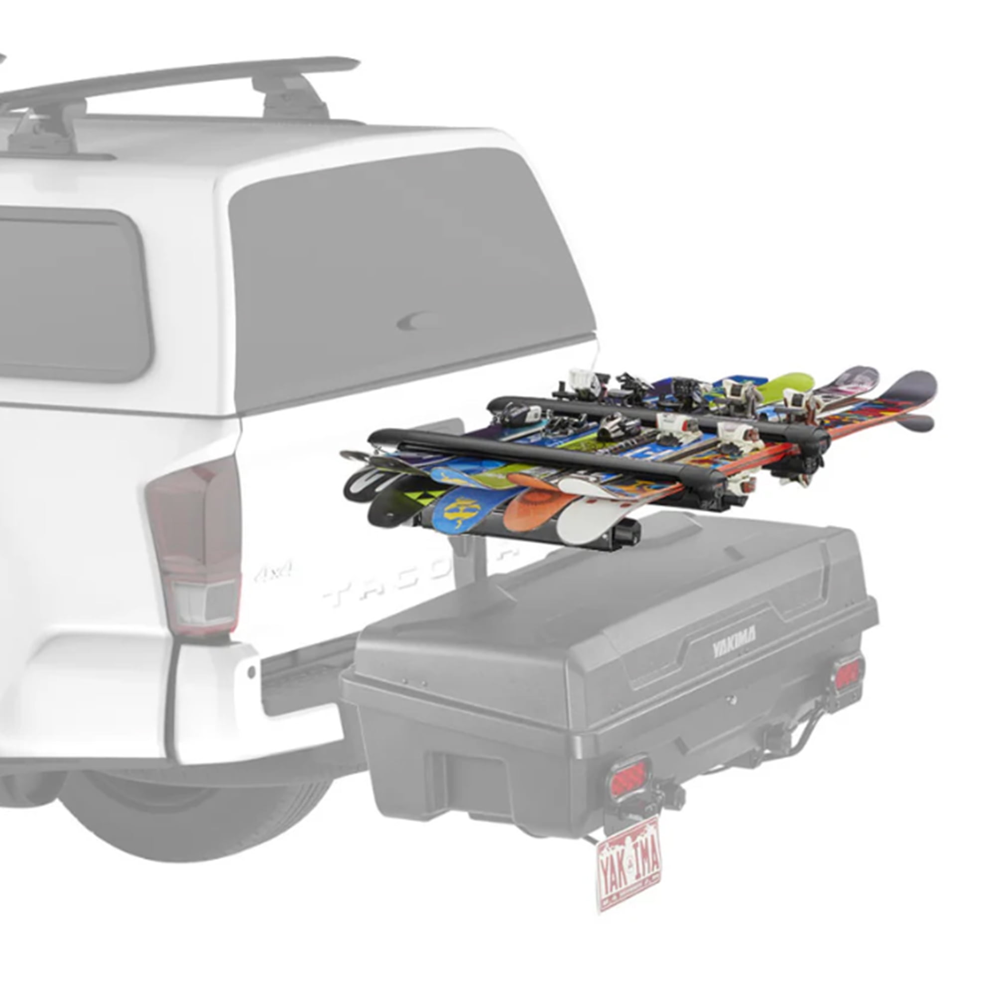 Yakima EXO SnowBank 5 Ski or 4 Snowboard Universal Mount Travel Roof Rack