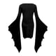 thumbnail image 4 of De Vestido de disfraz gótico de Halloween para mujer con mangas de murciélago, traje de fiesta espeluznante, negro, talla única, 4 of 4