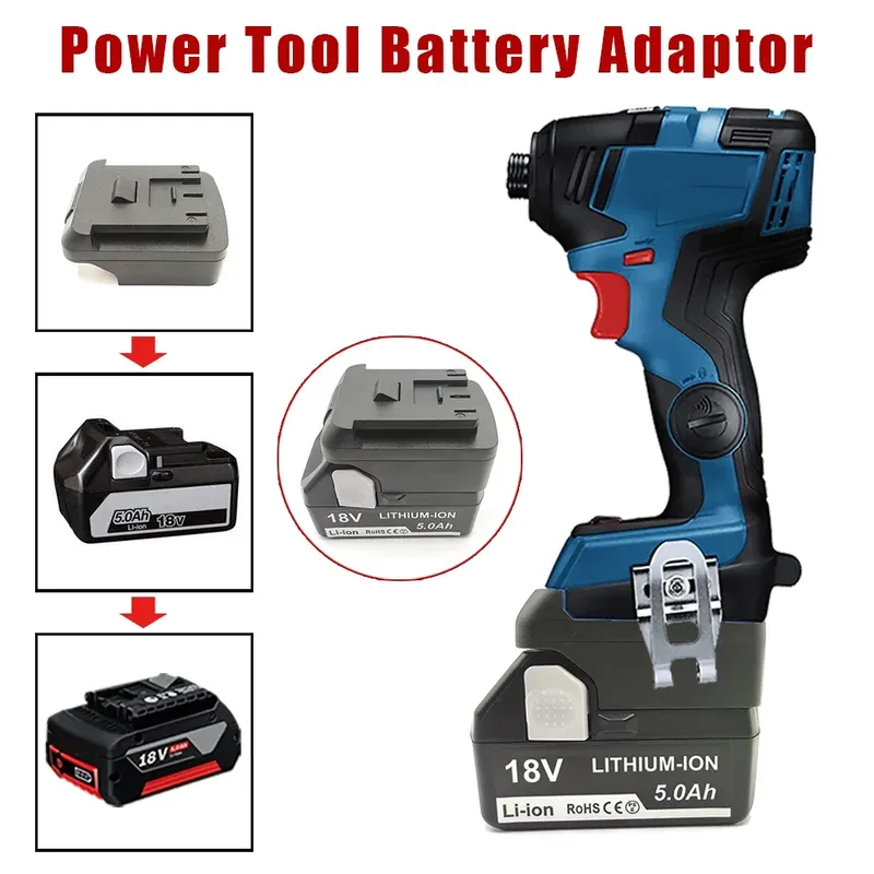 For Hi*ta*chi&Hi*ko*ki 18V Lithium Batteries for Bos*ch 18V Battery Power Tools Battery Adapter Converter