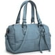 thumbnail image 1 of Bolso Dasein de piel vegana suave para mujer, color azul claro, 1 of 6