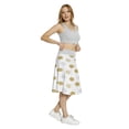thumbnail image 4 of Women's Polka Dot Brush Ink Doodle A-line Printed Skirt Casual Wear, 3XL, Pale Brown Black, by Ambesonne, 4 of 6