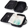thumbnail image 4 of Montana West Bible Cover with Leather Bookmark Crossbody Church Protective Book Bag, Black-A, 4 of 7