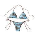 thumbnail image 3 of Milageto Bikini Set Drawstring Stylish Two Piece Bathing Suit for Club Beach Vacation XS, 3 of 8