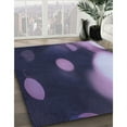 thumbnail image 3 of Ahgly Company Machine Washable Indoor Square Transitional Medium Purple Area Rugs, 5' Square, 3 of 7