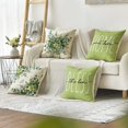 thumbnail image 2 of Home Sweet Home Eucalyptus Leaves Green Throw Pillow Covers, 18x18 Inch Spring Summer Seasonal Decorations Set of 4, 2 of 6