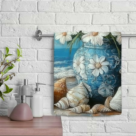 

ZFLMY Flowers Funny Kitchen Towels 100% Polyester Microfiber Hand Towel Soft Bath Towel for Kitchens Bathrooms Showers 29.5x13.8 inches 29.5x13.8in