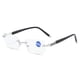 thumbnail image 2 of Gafas de lectura con protección contra la luz azul, sin montura, con corte de diamante, de metal, para personas mayores, 2 of 4