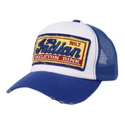 LBECLEY Parks and Rec Hat Ponytail Baseball Cap Women Men Baseball Hat Snapback Sun Sport Caps Men's Hats for Men Women Mens Hats Blue One Size