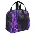 thumbnail image 2 of Easygdp Purple Plant White Tiger for Lunch Bag for Work Large Lnsulated Lunch Bag,Leakproof Lunch Box, 2 of 8