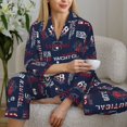 thumbnail image 6 of Lsque Nautical Style Sailboat Pattern Long Sleeve Pajama Set for Women - Soft 2-Piece Sleepwear and Loungewear Set with Pockets, Comfy Nightwear-XX-Large, 6 of 7