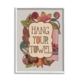 thumbnail image 4 of Stupell Industries Hang Your Towel Intricate Floral Mandala Shapes Graphic Art White Framed Art Print Wall Art, Design by Valentina Harper, 4 of 5