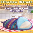 thumbnail image 3 of PixiPy Tortilla Warmer for Microwave, 12 Inch Multicolor & Double-Sided, Holds 15 Tortillas, Calentador de Tortillas para Microondas, 3 of 10
