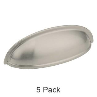 5 Pack of Brushed Satin Nickel Cabinet Hardware Bin Cup Drawer ... 5 Pack of Brushed Satin Nickel Cabinet Hardware Bin Cup Drawer ...