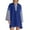 Blue, variant on vdgthytj Women's Long Sleeves Dresses Lapel V-Neck Striped Casual Mini Dress Loose Fashion Comfy T-Shirt Dress