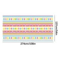 thumbnail image 5 of JeashCHAT Easter Tablecloth 54x108 Inch Rectangle Spring Easter Egg Bunny Table Cloth Easter Table Decor Easter Decorations Easter Party Supplies, 5 of 6