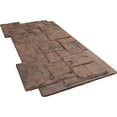 thumbnail image 6 of Ekena Millwork 49"W x 24.50"H x 1.25"D Castle Rock Stacked Stone, StoneWall Faux Stone Siding Panel, Canyon Brown, 6 of 11
