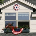 thumbnail image 4 of Clearance Wreath under $10,Ndependence Day Wreath Patriot Wreath American Flag Red White Blue Ornament, 4 of 7