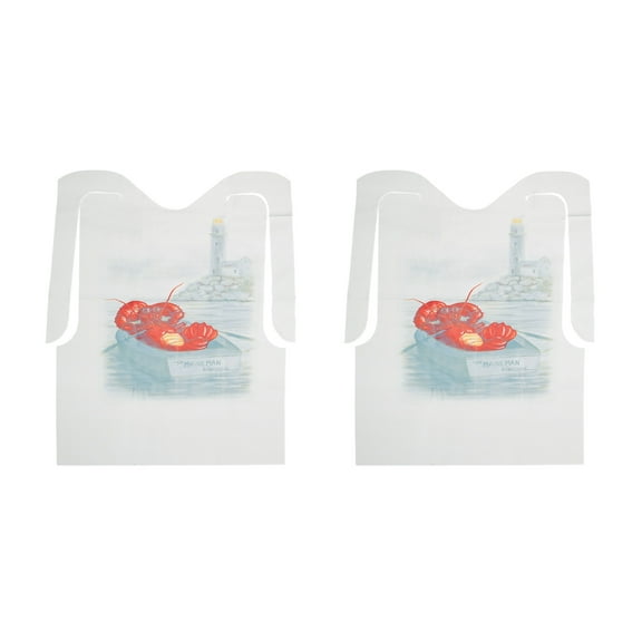 Maine Man Seafood Disposable Lobster Bibs, 2 Sets of 12