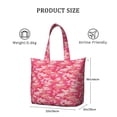 thumbnail image 4 of 22 Inch Oversized Travel Bag Lightweight Canvas Weekender Duffel with Multi Pockets, Camouflage Print, 4 of 5