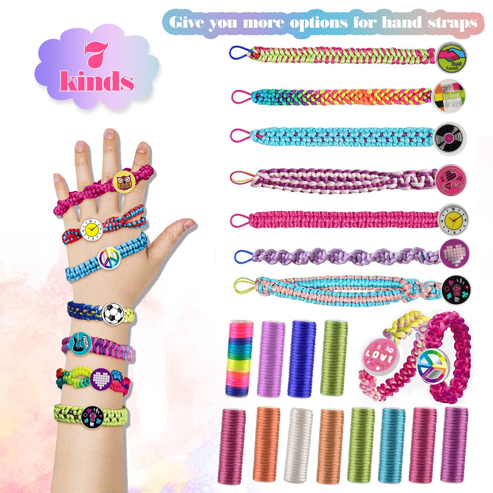 LMAZG Friendship Bracelet Making Kit, Art Kits for Kids 7-12 Girls, Jewelry  Making Kit for Girls 7-12 Year Old, Friendship Bracelets Kits for Girl