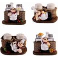 thumbnail image 3 of Seasoning Jars 2 Piece Seasoning Jars French Chef Sculpture Decoration For grilling, spice bottles, jars, seasonings, baking supplies gadgets, 3 of 4