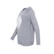 thumbnail image 5 of Jersey de punto para mujer Top de punto con patrón de corazón de manga larga XBTCLXEBCO Gris, Chico, 5 of 6