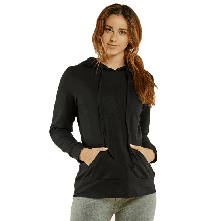 Women's Active Casual Thin Cotton Pullover Hoodie, Navy M, 1 Count, 1 Pack