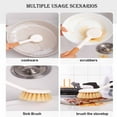 thumbnail image 4 of Luxcidy 2PC Dish Brush with Handle, Dish Washing Brush Sisal with Bamboo Handle Dish Scrubber, Kitchen Dishwashing Brush for Cleaning Dishes/Pans/Pots/Sinks, 4 of 6