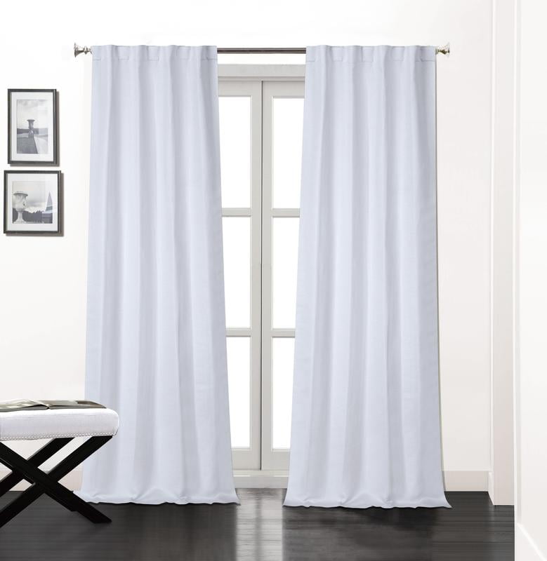Dainty Home Soho Double Layered Rod Pocket Window Curtain Panel Pair